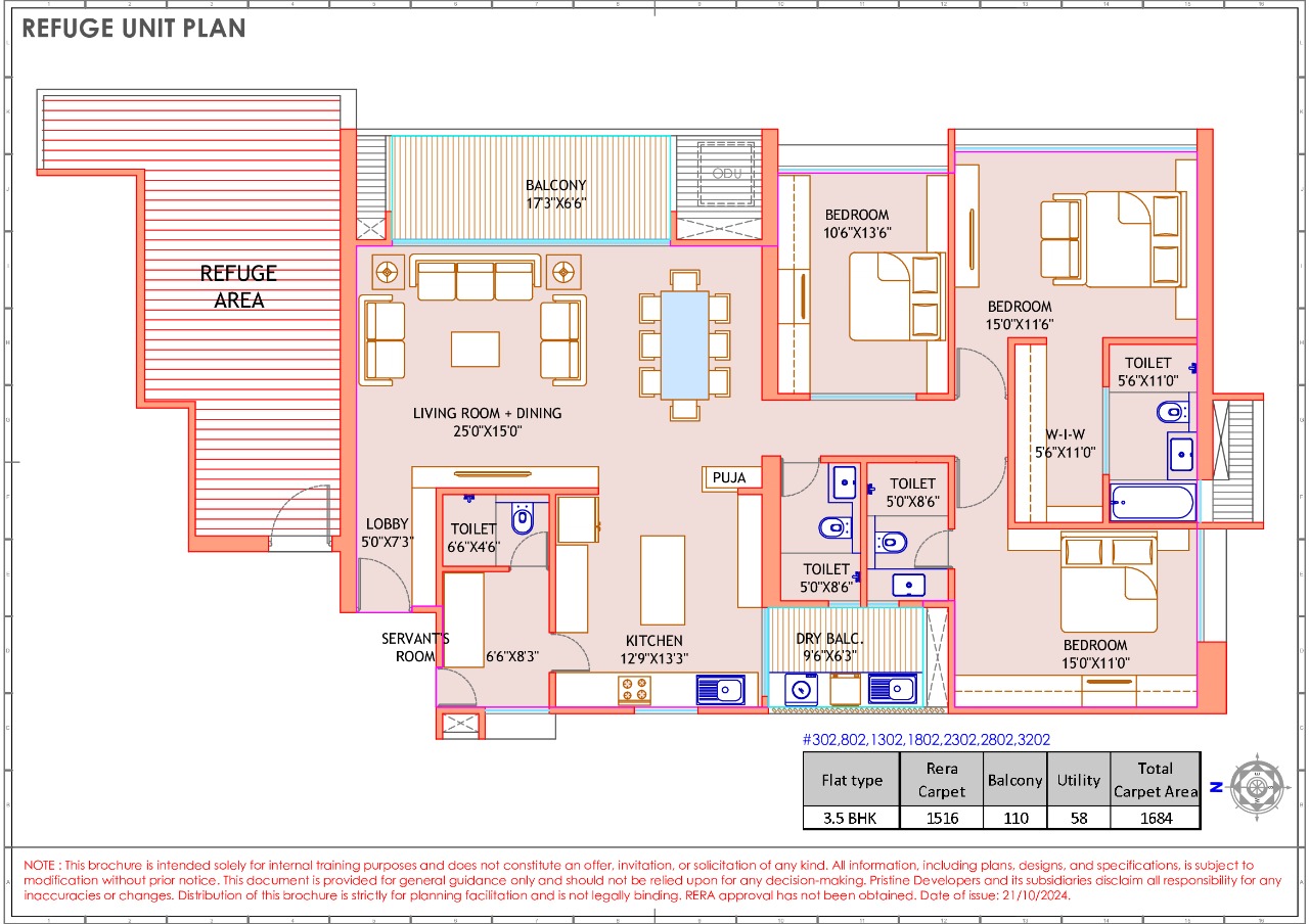 The Lords 4.5 BHK Floor Plan
