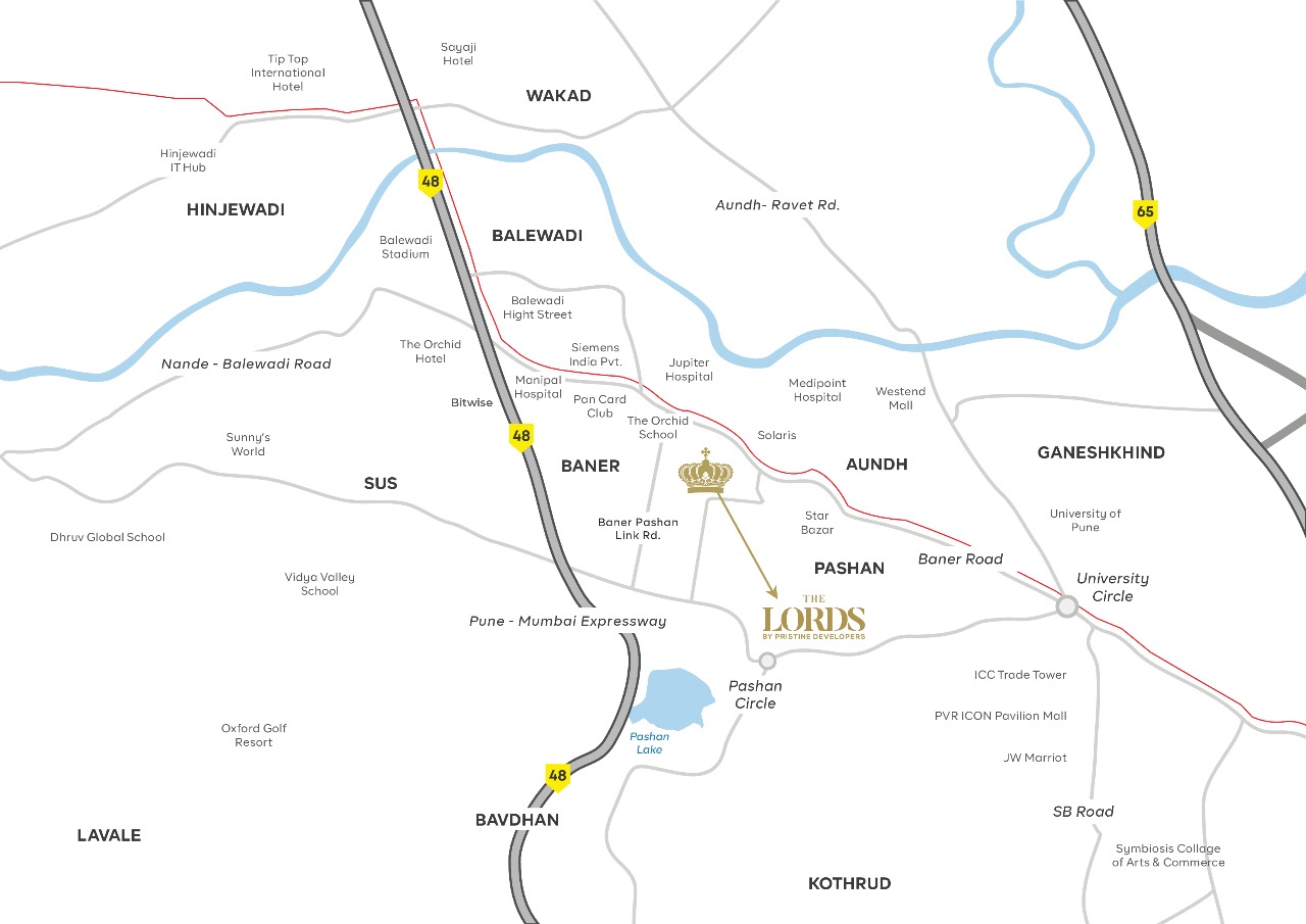 The Lords location map (view 1)